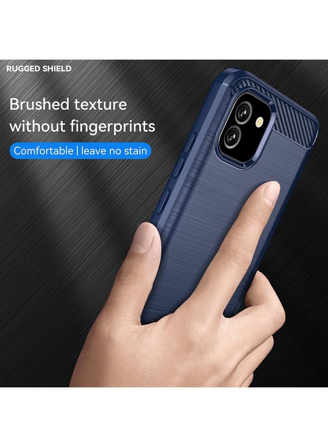 S-TOP Case For Samsung Galaxy A03 EU Version Brushed Texture Carbon Fiber TPU Phone Case - Image 5