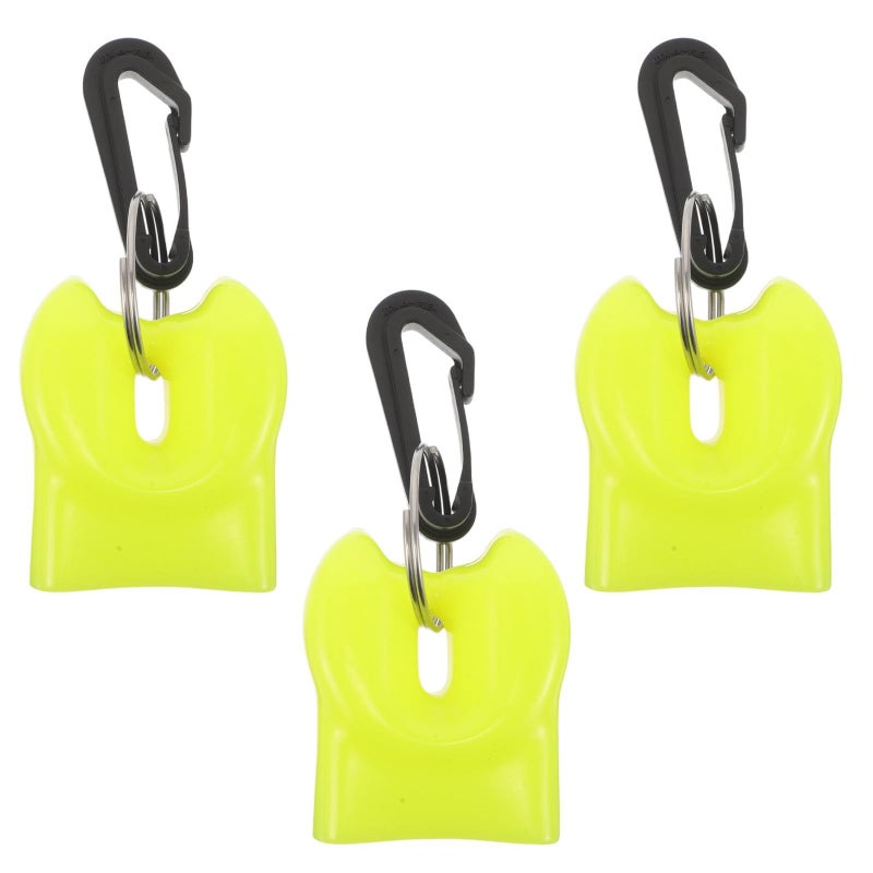 3 Pcs Scuba Diving Hose Retainer Clips Yellow Side Release Buckle Quick Release Plastic Snap Hooks For Regulator Bcd Attachment Diving Equipment Accessories - Image 2
