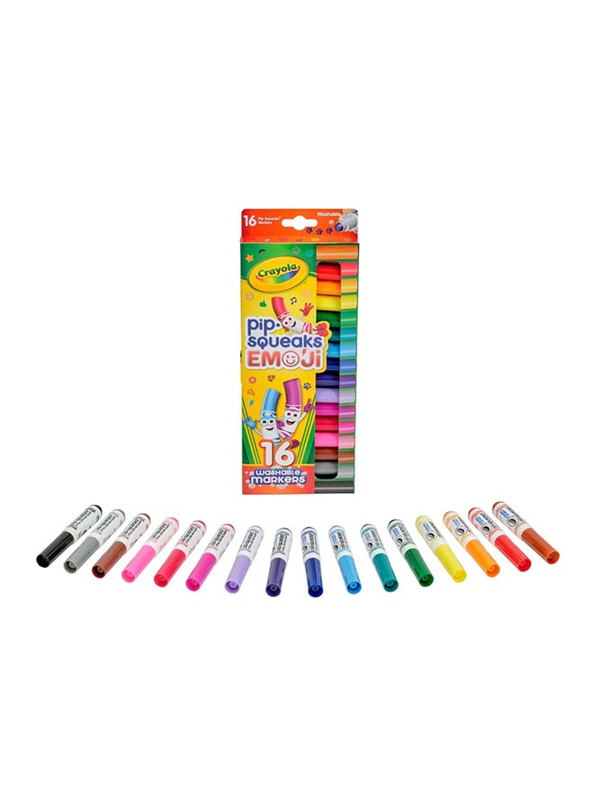 Crayola كارولا - طوابع صغيرة ماركرز، 16 عدد | مثالي لمشاريع الفن، أنشطة الفصل الدراسي | متعدد الألوان - Image 1