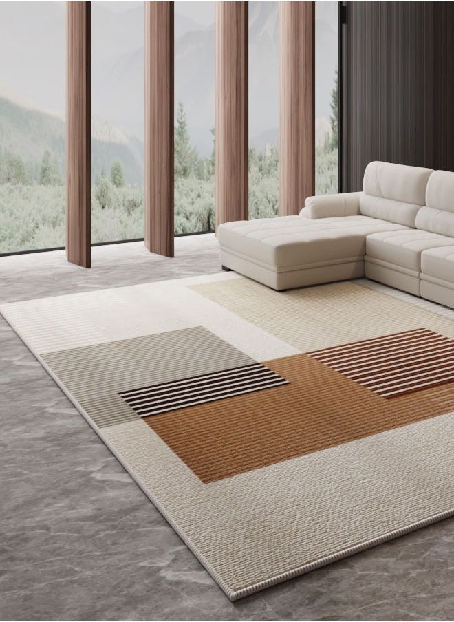 NKX Nordic Light Luxury Living Room Carpet with Plastic bottom crystal velvet 140 X 200cm  - Image 1