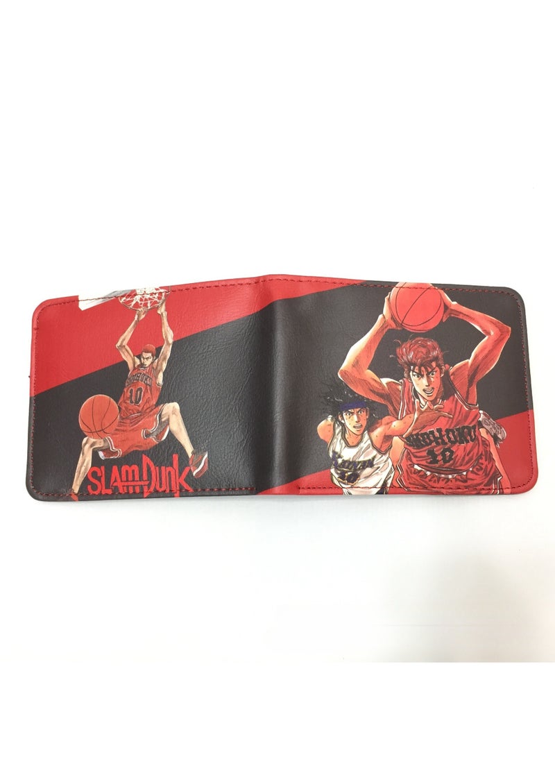 KUYING Slam Dunk, Student Card Bag, Leather Wallet 