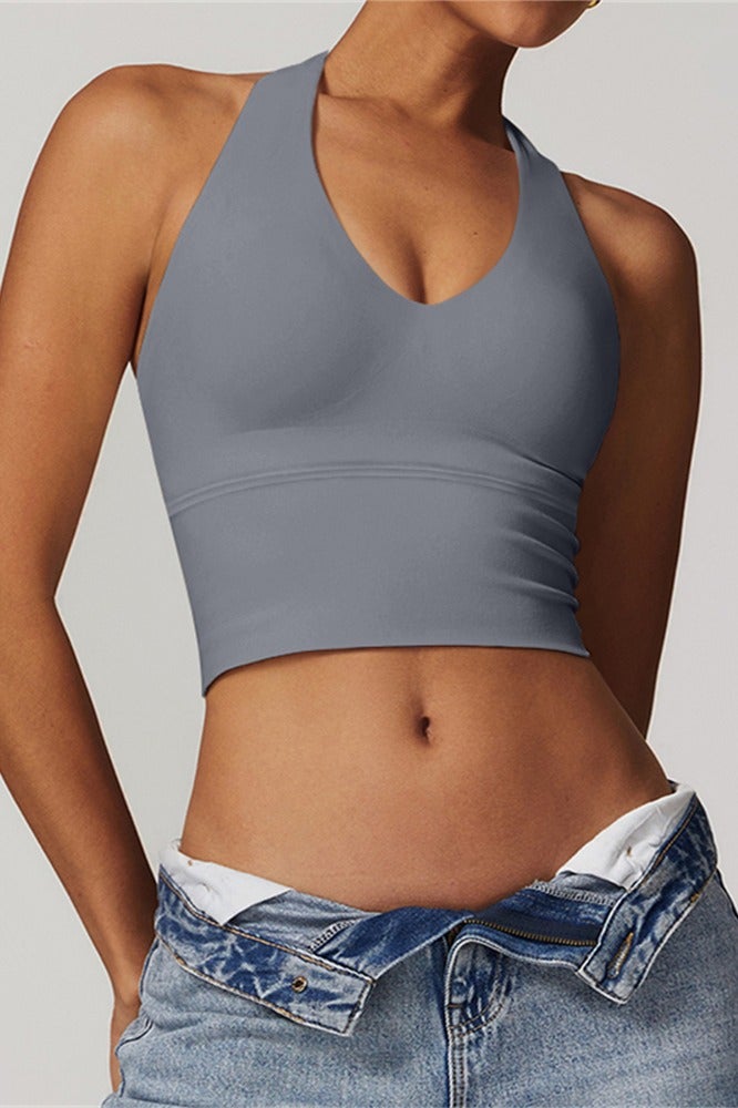 عام المرأة الرسن الرياضة الصدرية الخامس الرقبة الصالة الرياضية تجريب اليوغا حمالات الصدر - Image 1