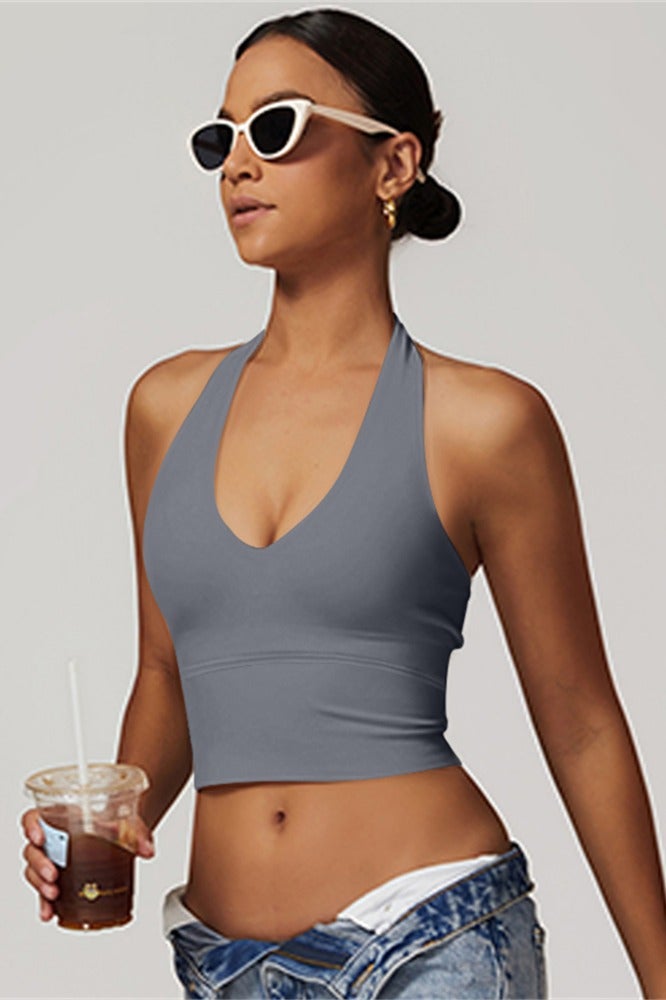 عام المرأة الرسن الرياضة الصدرية الخامس الرقبة الصالة الرياضية تجريب اليوغا حمالات الصدر - Image 3