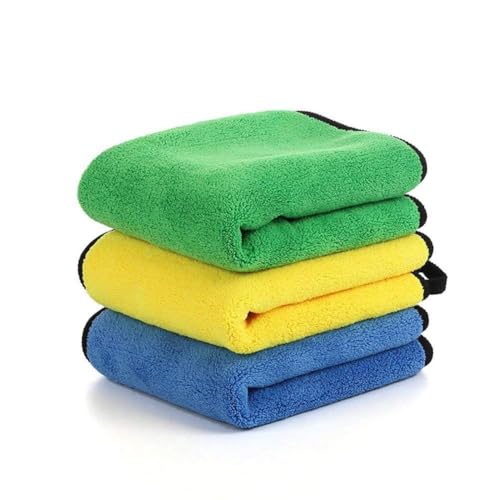 OAN All Purpose Microfiber Cloth for Cleaning, Dusting, Detailing & Polishing (All Vehicles, Office, Kitchen, Home) | 800 GSM | 45x45 cm (45 x 45 cm, 3Pc, Multicolor) - Image 1