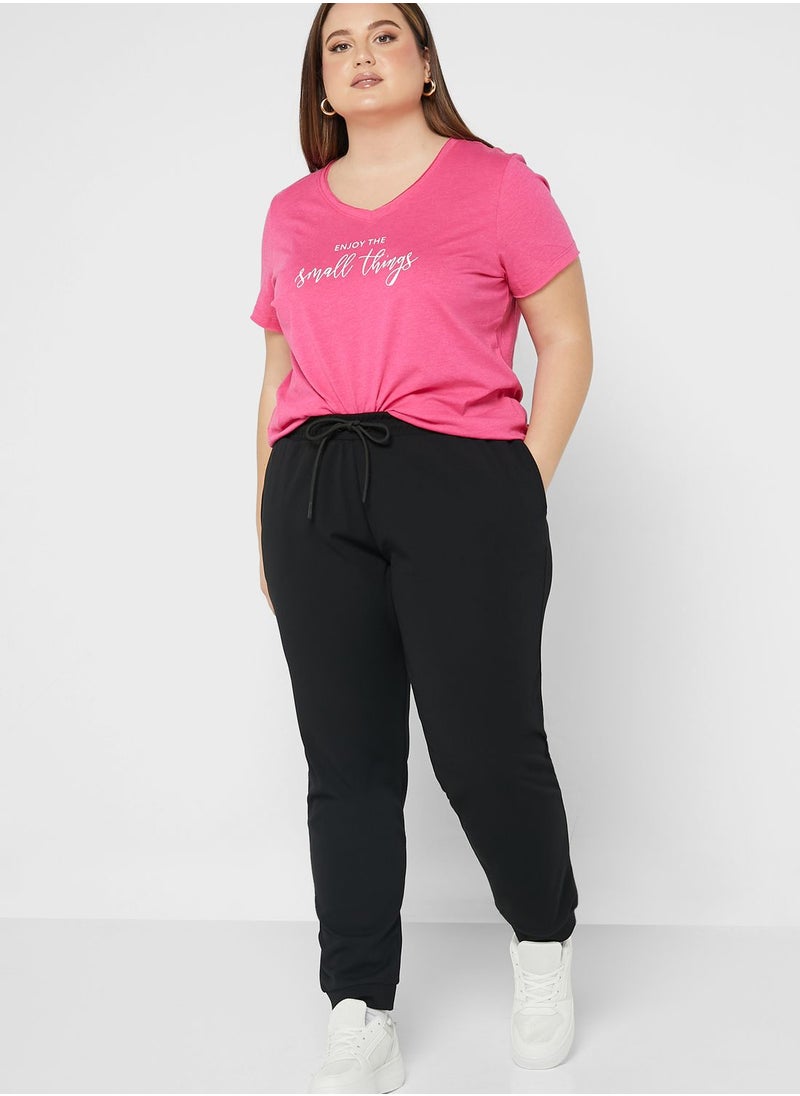 Only Carmakoma - Cuffed Bottom Sweatpants - Image 1