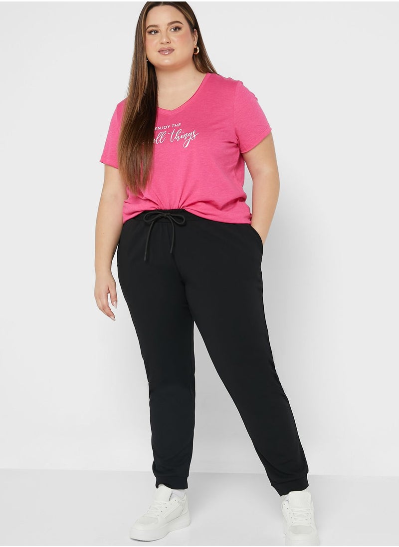 Only Carmakoma - Cuffed Bottom Sweatpants - Image 1