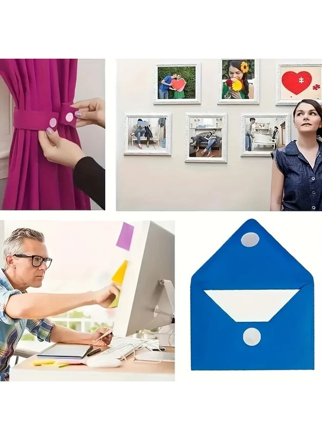 100 Pairs 10MM Round Strong Dot Tape Self Adhesive Hook And Loop Tapes For DIY - Image 5