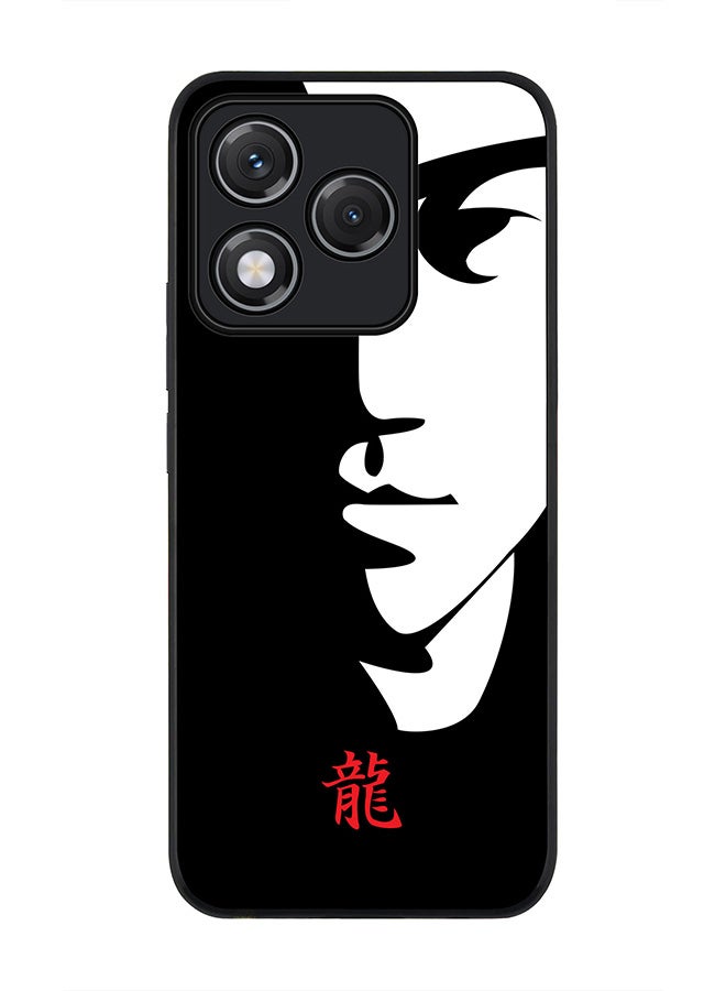 Stylizedd For Honor 400 Lite Case,Slim fit Camera Protection, Shockproof Thin Phone cover  - Tibute - Bruce Lee (Black)