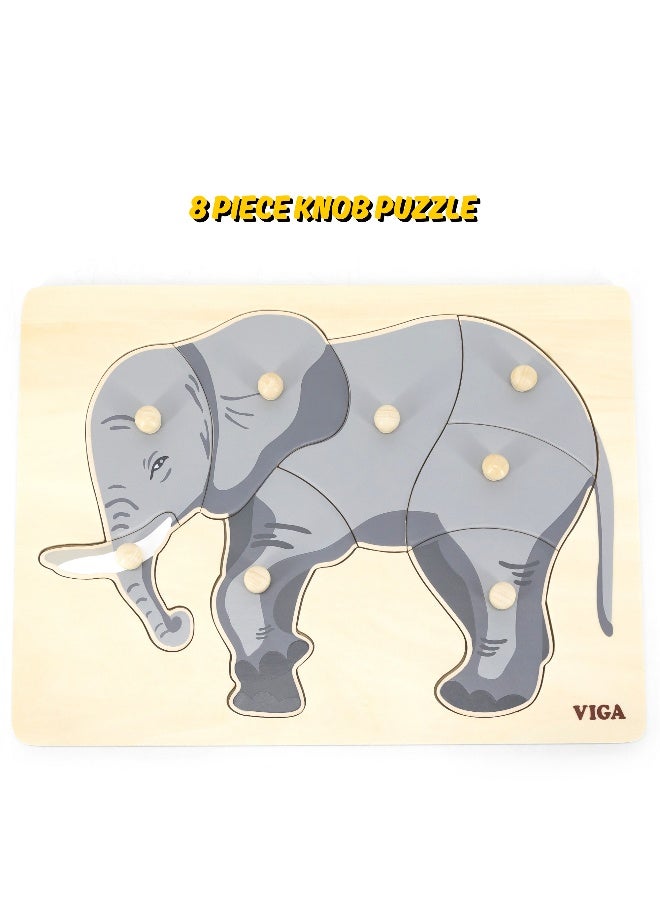 Viga Montessori Puzzle Elephant - Image 2