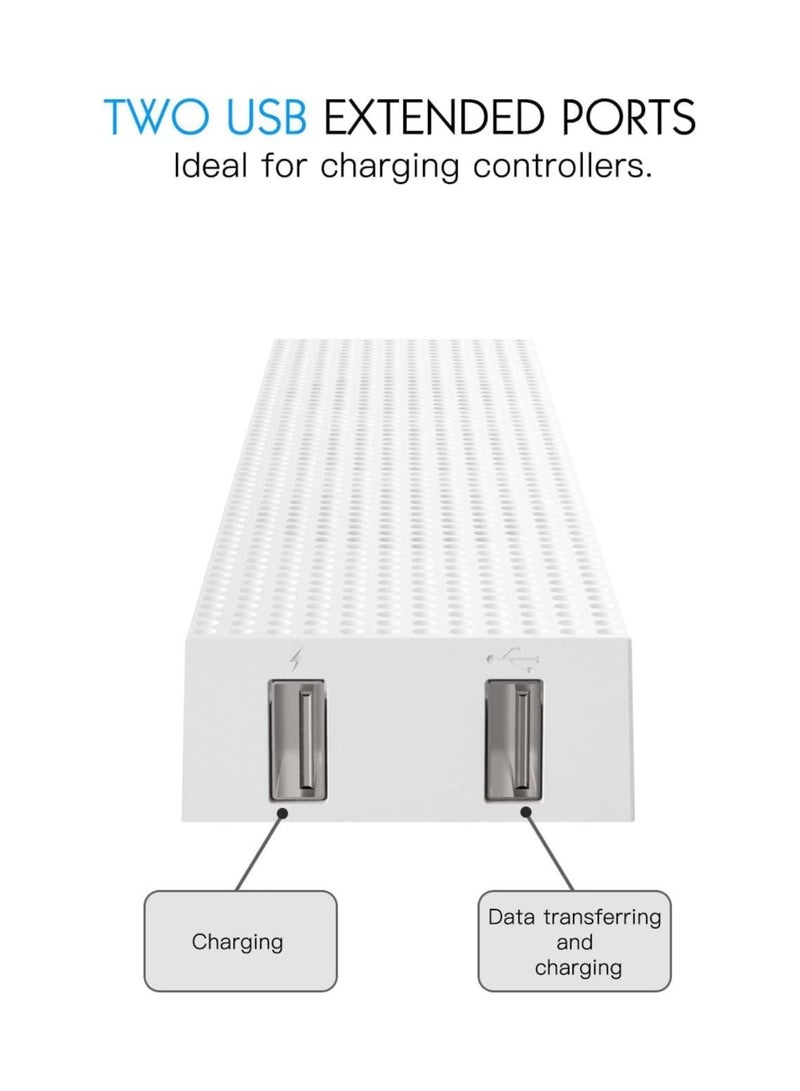 Y&D Xbox One S Cooling Fan, Fan Stand Compatible with 3 Built-in High Speed Fans, 2-Port USB Charing & Data Syncing and L/H Switch (Only one S) - Image 5