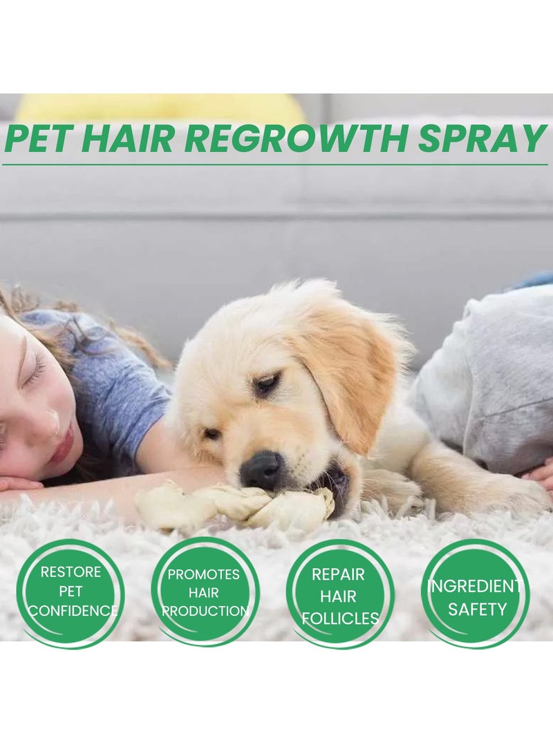 YEGBONG Pet Hair Regrowth Spray Hair Conditioning for cats and dogs Hair Removal spray for damaged hair follicles - Image 2