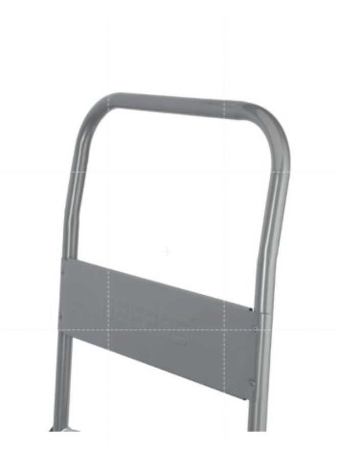 Geepas Platform Hand Truck- GMH59527/ 150 kg Maximum Load Capacity, Multi-Purpose Use/ Durable and Sturdy Steel Construction with 4" Mute Castor Wheels, Perfect for Lifting and Moving Things like Heavy Boxes, Cartons, Appliances, Tools, etc./ Blue and Silver - Image 2