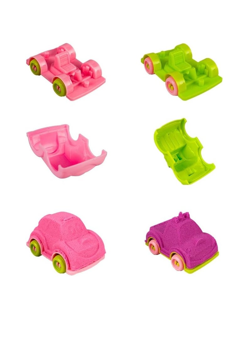 UKR Moldable Sensory Play Sand Set – 750g Magic Sand with Car Molds & Tools – Ideal for Indoor and Outdoor Fun - Image 2