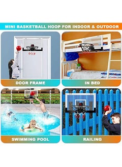 Arabest Indoor Basketball Hoop for Kids and Adults Door Room Basketball Hoop Mini Hoop with Electronic Scoreboard, 3 Balls and 3 Batteries Basketball Toys for 5 6 7 8 9 10 11 12 Year Old Boys Girls  - Image 4