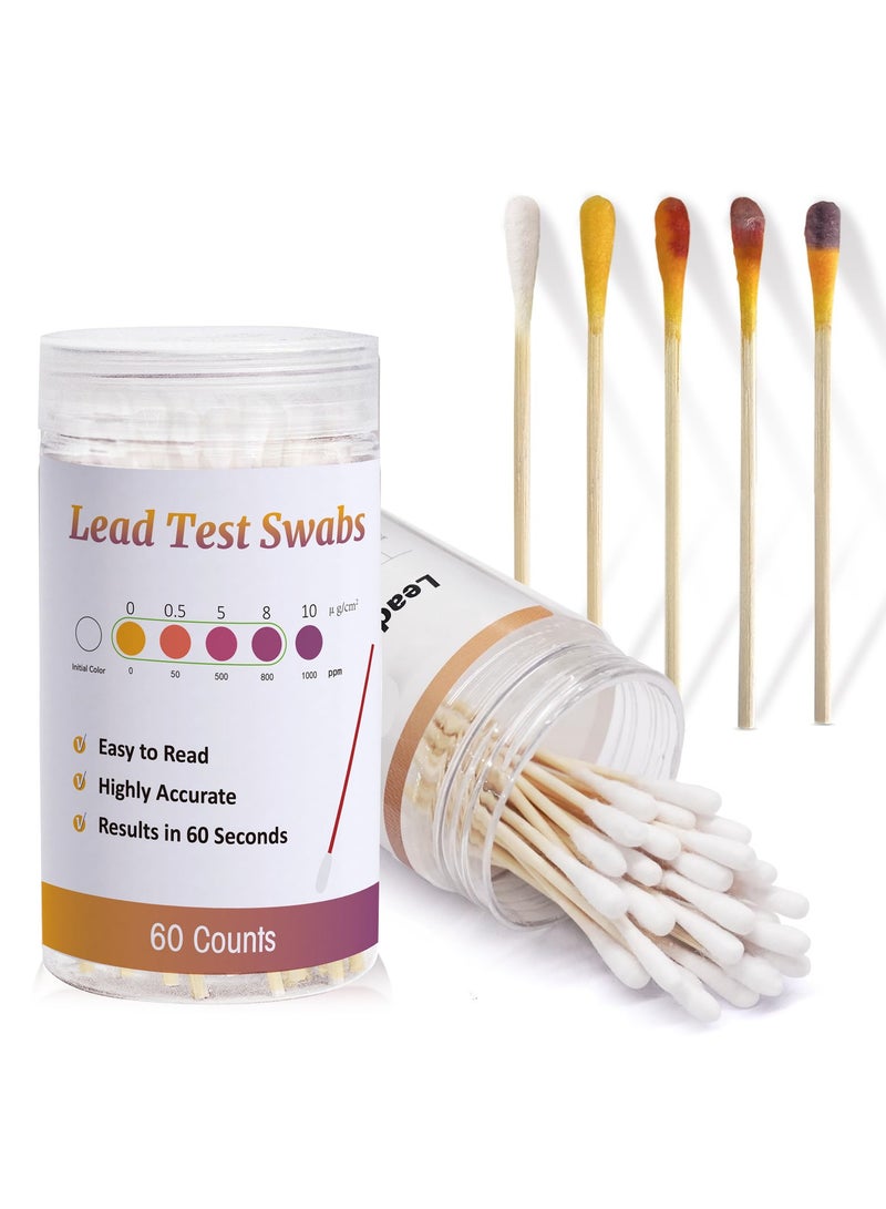 60PCS Quick Lead Test Kit, Detect Lead in 30 Seconds on Paint, Ceramics, Toys and More, Perfect for Home Safety - Image 1