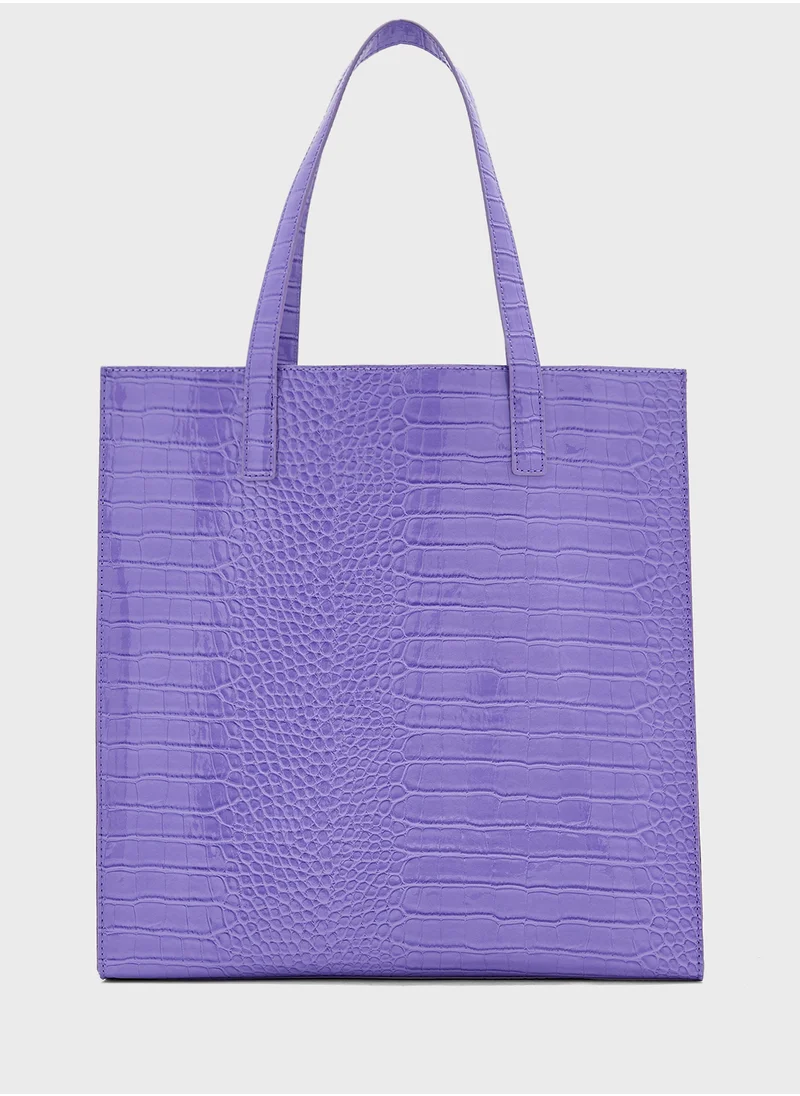 تيد بيكر Croccon Large Icon Tote Bag