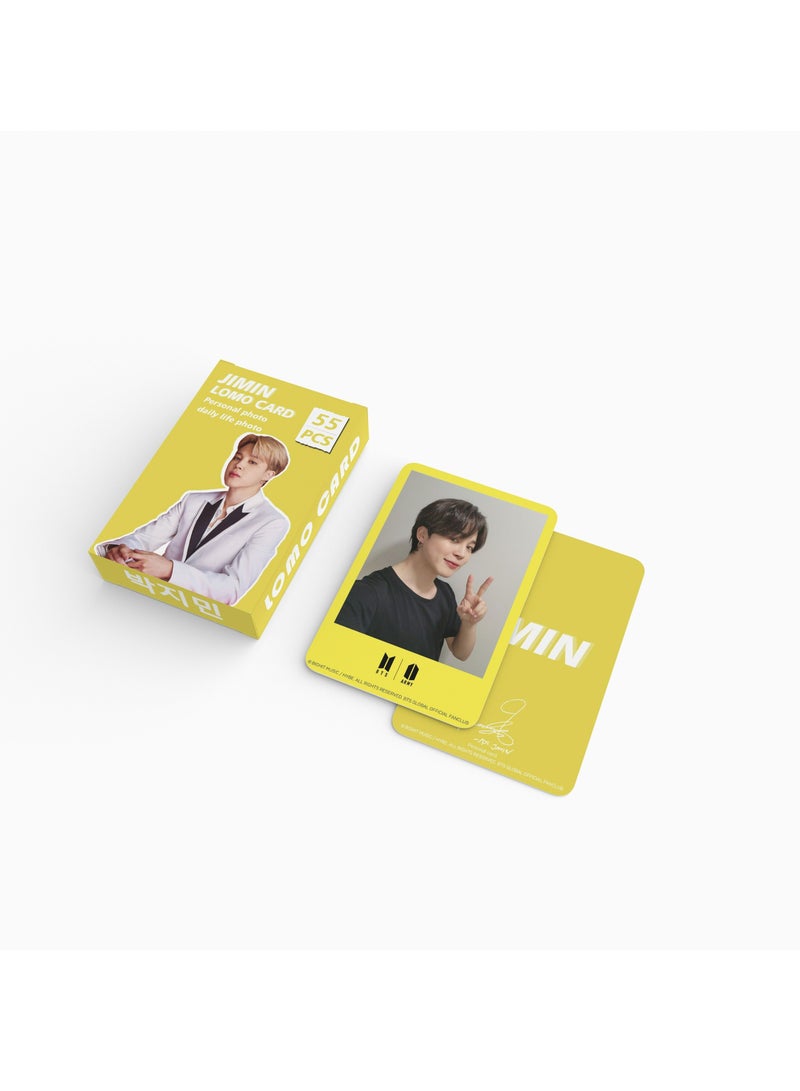 SKYLO 55-Piece BTS Jimin Personal Photo Lomo Card - Image 3