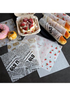 Generic 100-Piece Bread Sandwich Burger Fries Food Grade Oil Proof Paper, Wrapping Baking Tools Gift Tissue, Cake Packaging Paper 18x18cm  - Image 3