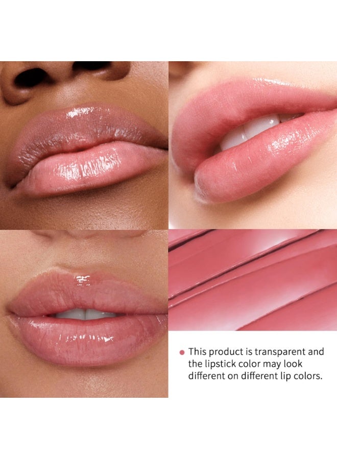 lakerain Pink Tinted Lip Balm, Hydrating Sheer Soft Matte Finish Lipstick for Women, Creamy Natural Color Lip Tint Balm Lightweight And Non-greasy Lip Glow Long Lasting Waterproof for Dry Lips - Image 4