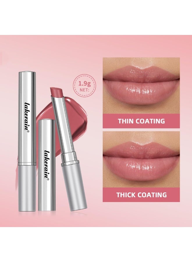 lakerain Pink Tinted Lip Balm, Hydrating Sheer Soft Matte Finish Lipstick for Women, Creamy Natural Color Lip Tint Balm Lightweight And Non-greasy Lip Glow Long Lasting Waterproof for Dry Lips - Image 5