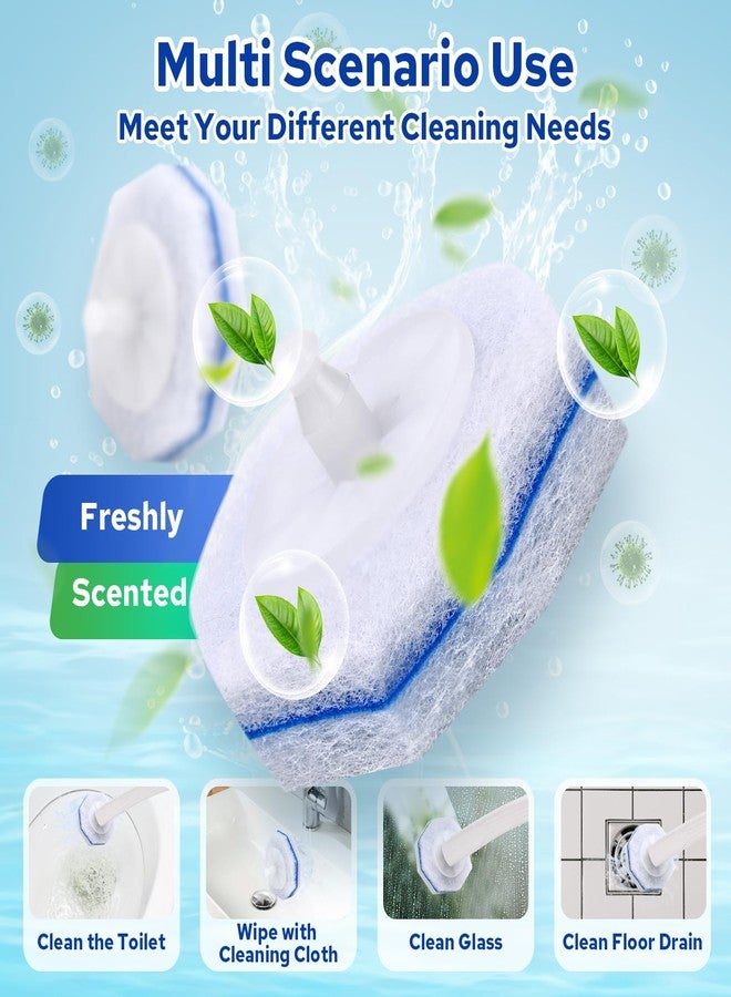 Cecailin® 60pcs Disposable Toilet Brush.Toilet and Bathroom Cleaning.Toilet Wand Refill,Disposable Toilet Bowl Cleaner Wand.Toilet Brush Head.Toilet Wand - Image 5