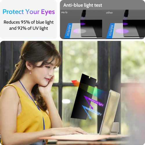 Peslv Magnetic Privacy Screen for MacBook Air 15 Inch (2023-2025, M2 M3 M4) - A2941 A3114 A3241, 15inch Removable Matte Anti Blue Light Glare Filter for Mac Air 15.3" Laptop Computer - Image 5