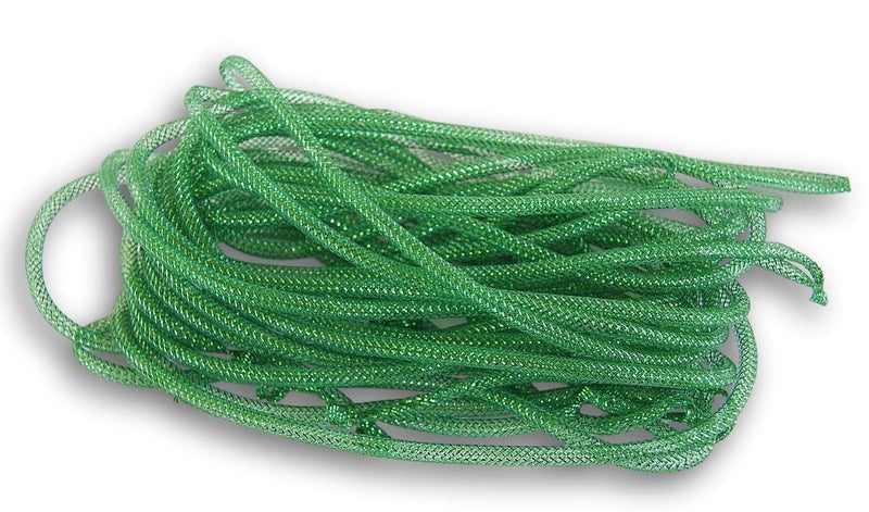 Mesh Tube Ribbon  12 Yards36 Feet Dark Green