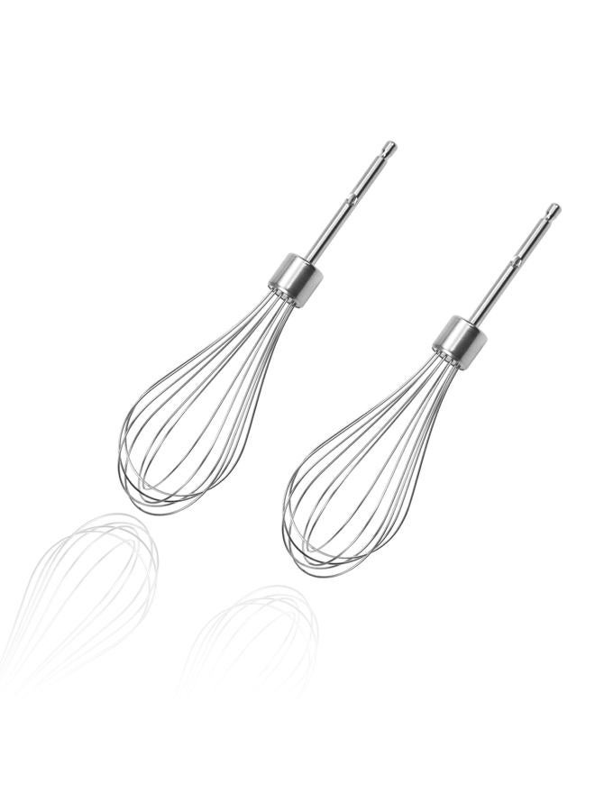 Abvsdu 2 Pcs Hand Mixer Attachments Beaters, Hand Mixer Beaters Attachments for Kitchen Stainless Steel Replacement Parts for Hamilton Beach 62682RZ 62692 62695V 64699 Mixer (Oval Silver) - Image 1