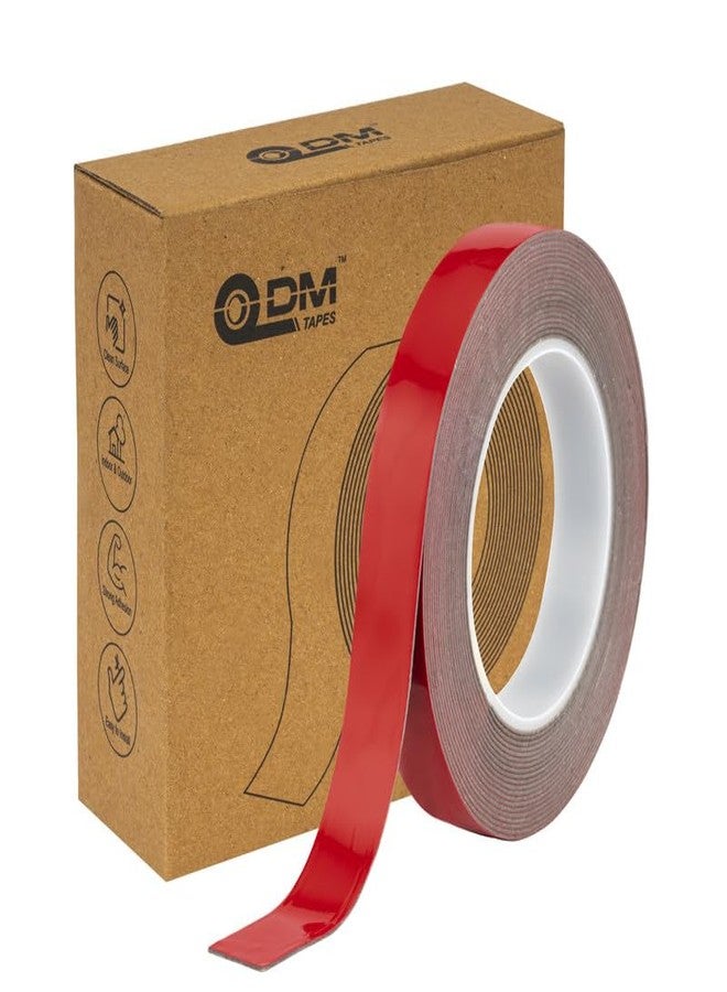 DM TAPES Double-Sided Acrylic Foam Tape - Grey - 20mm × 7m Each for Strong Adhesion and Versatile Applications (Pack Of 2) - Image 2