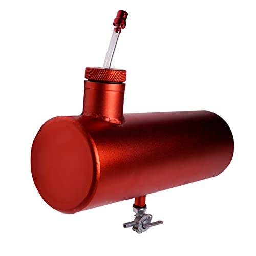 JMCHstore Aluminum Mini bike Gas Fuel Tank Cylinder 4x11 for Coleman Baja Montser Mega moto Predator Hemi non 212 Engine Massimo Axis RealTree Motovox Mototec Dirt Gas Bike Go Kart Parts Red - Image 1