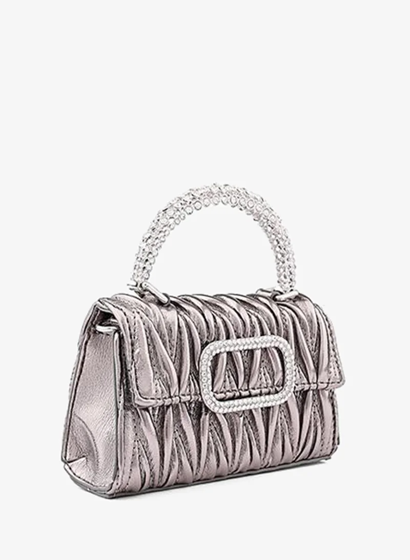 Cuple Pewter Tween Girls Top Handle Mini Bag for Women | Best Price UAE