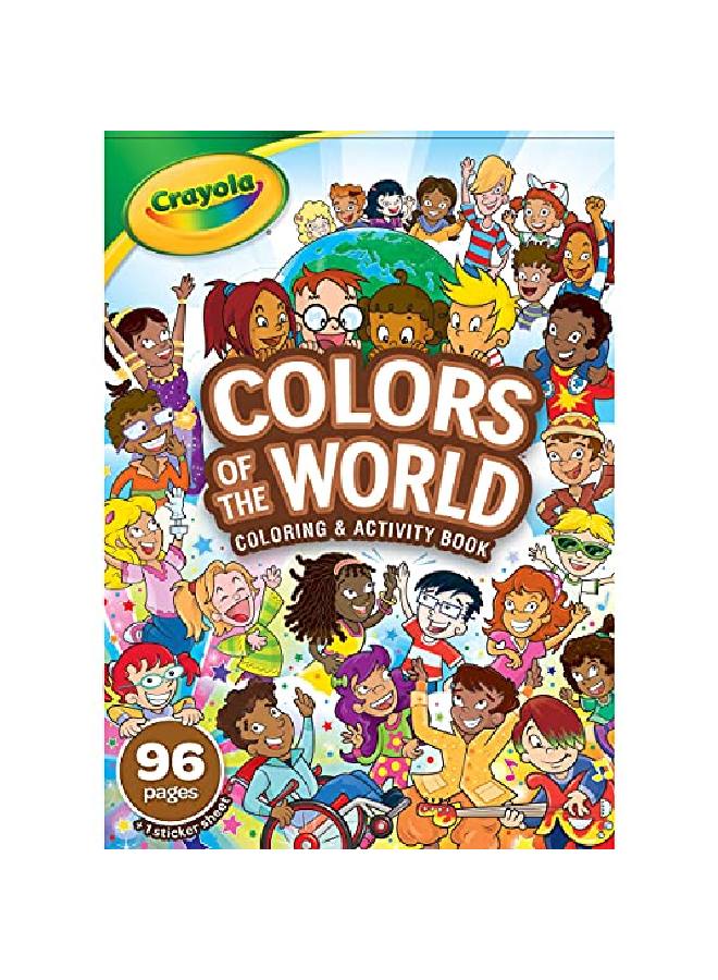 Crayola Colors Of The World Coloring Book Gift For Kids 96 Pages - Image 1