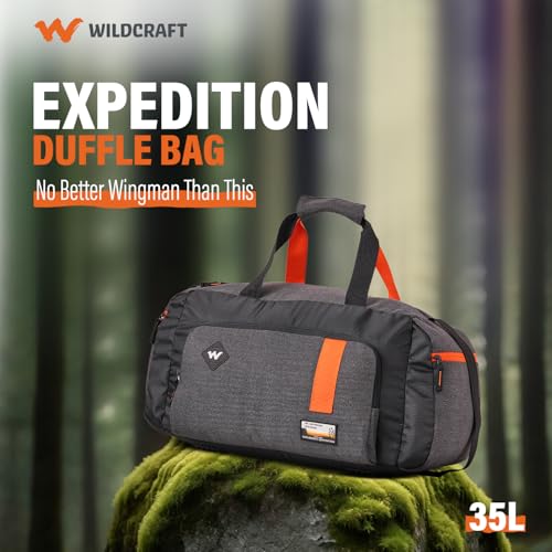 Wildcraft Polyester Backpack for Men & Women – Expedition DUF 35 Duffels Backpack | Stylish & Lightweight |Perfect for Travel School Work & Daily Use|Adjustable Straps & Compartments (Olive) - Image 2