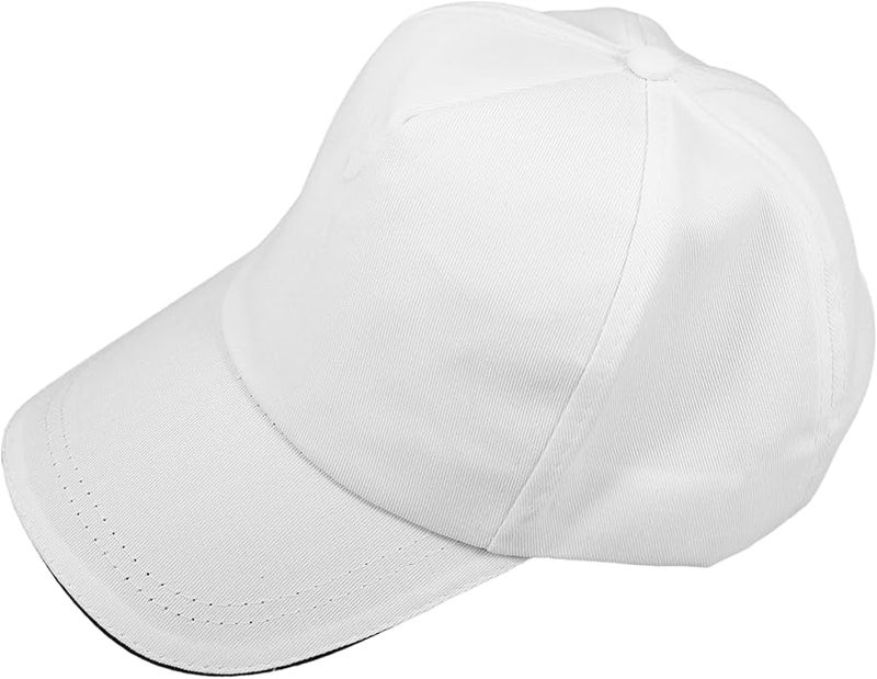 DIY Blank Hand-Painted Baseball Cap Graffiti Peaked Hat for Boys White - Image 1