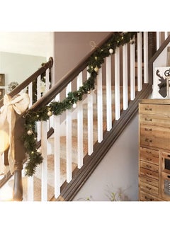 Timoo Timoo 80 Ft Christmas Garland Greenery 4 Strands Green Garland Christmas Artificial Pine Garland Soft Garland Holiday Garland Greenery Christmas Greenery Decorations for Stair Fireplace Outdoor Indoor  - Image 5