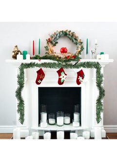 Timoo Timoo 80 Ft Christmas Garland Greenery 4 Strands Green Garland Christmas Artificial Pine Garland Soft Garland Holiday Garland Greenery Christmas Greenery Decorations for Stair Fireplace Outdoor Indoor  - Image 2
