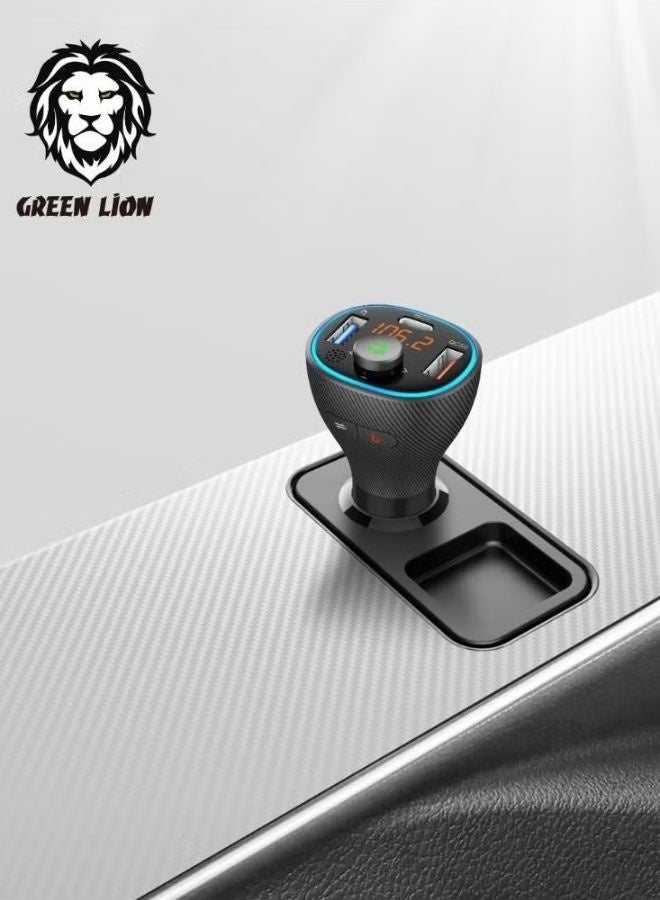 جرين ليون مجموعة جهاز إرسال FM للسيارة من Green Lion مع بلوتوث، ومنفذي USB، ومخرج QC3.0 + PD بقوة 20 وات - 38 وات - Image 5