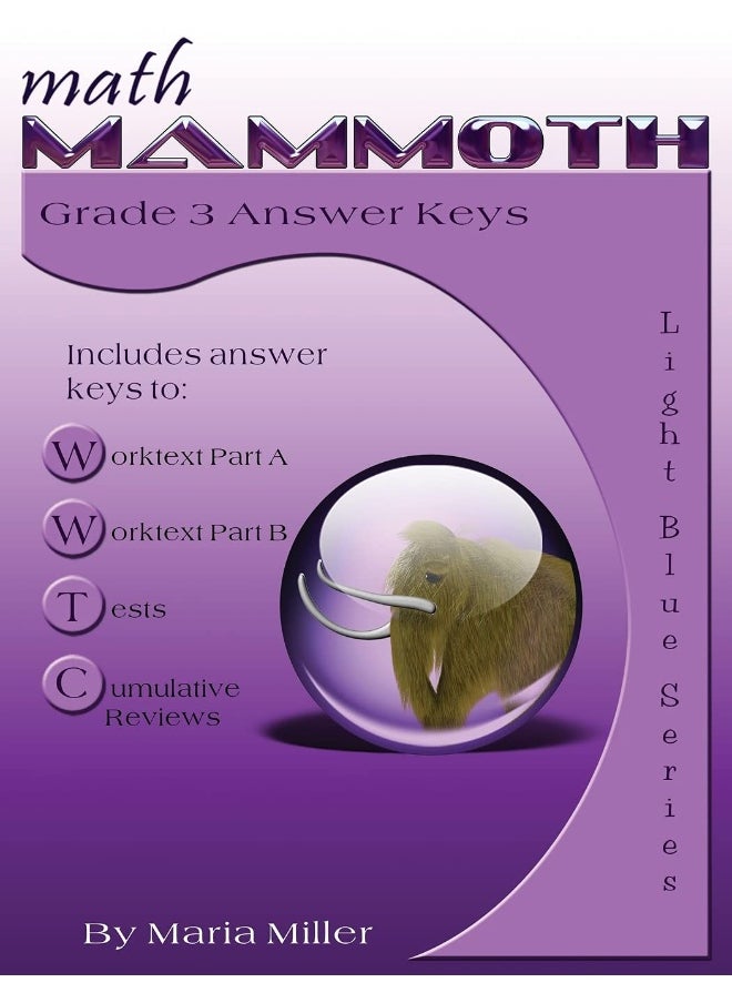 Math Mammoth Grade 3 Answer Keys  - Image 1