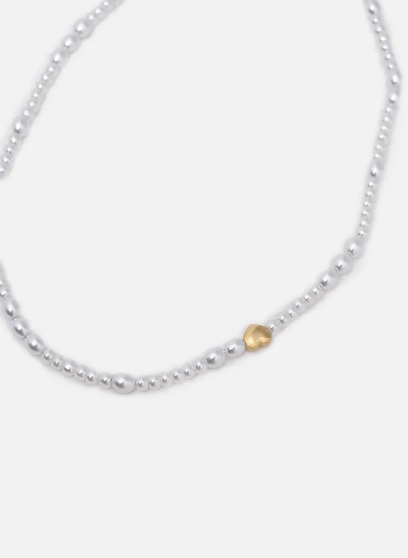 Lichi Pearl thread with heart decoration