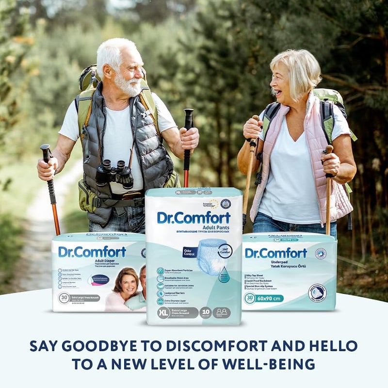 دكتور_كومفورت حفاضات Dr. Comfort للبالغين، عبوة تحتوي على 30 قطعة، حجم متوسط - Image 5