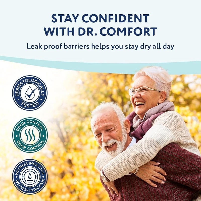 دكتور_كومفورت حفاضات Dr. Comfort للبالغين، عبوة تحتوي على 30 قطعة، حجم متوسط - Image 3