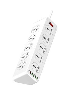 Power strip with 10-Outlet Surge protector power sockets 6 USB Ports 30W PD+QC Fast charging adapter sockets 2-meter heavy-duty power Extension Cord - pzsku/ZF70855B1D4D12B79A327Z/45/_/1668612300/e66305ba-be64-4572-a2fc-93e7ed69d2b5