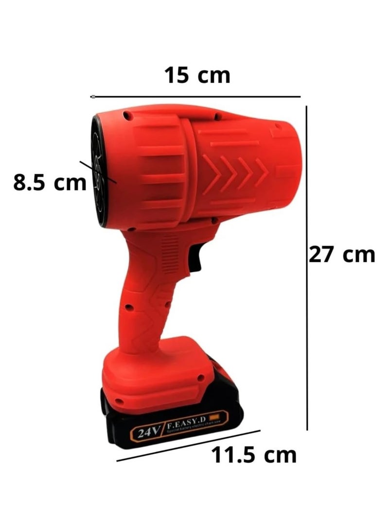 منفاخ هواء كهربائي محمول لاسلكي 24 فولت متعدد الاستخدامات - Image 2