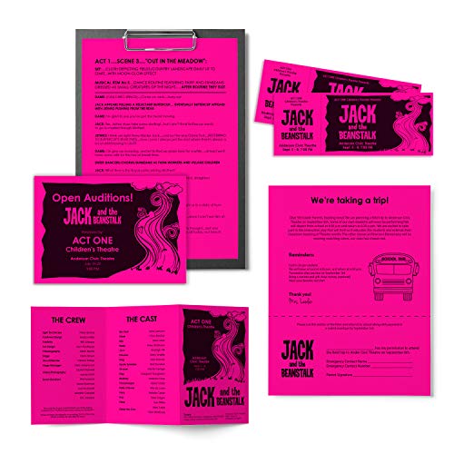 Astrobrights Mega Collection, Colored Paper, Bright Pink, 625 Sheets, 24 lb/89 gsm, 8.5" x 11" - MORE SHEETS! (91674) - Image 3