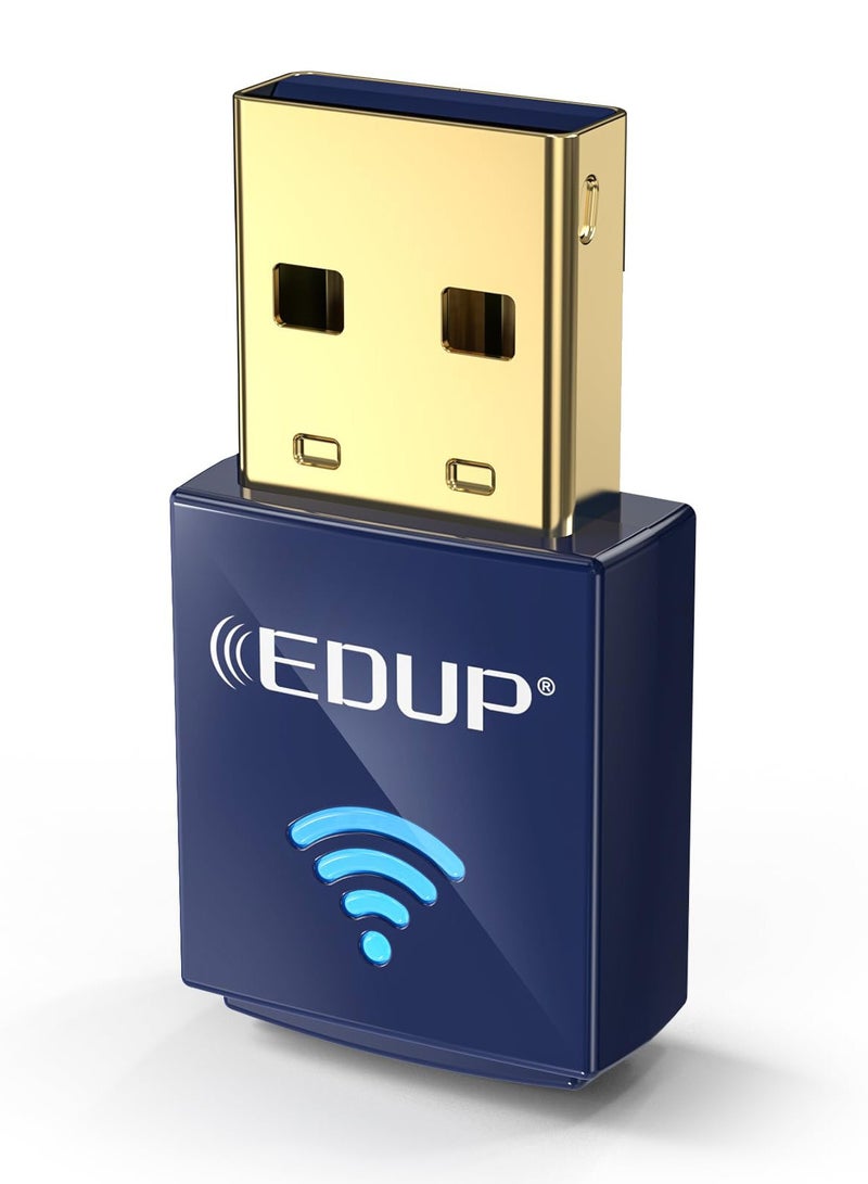 إيدب محول واي فاي بلوتوث USB للكمبيوتر الشخصي، محول بلوتوث 4.0، محول شبكة USB نانو لاسلكي 2.4 جيجاهرتز 150 ميجابت في الثانية، متوافق فقط مع أنظمة التشغيل Windows 11/10/7/8/8.1 - Image 1