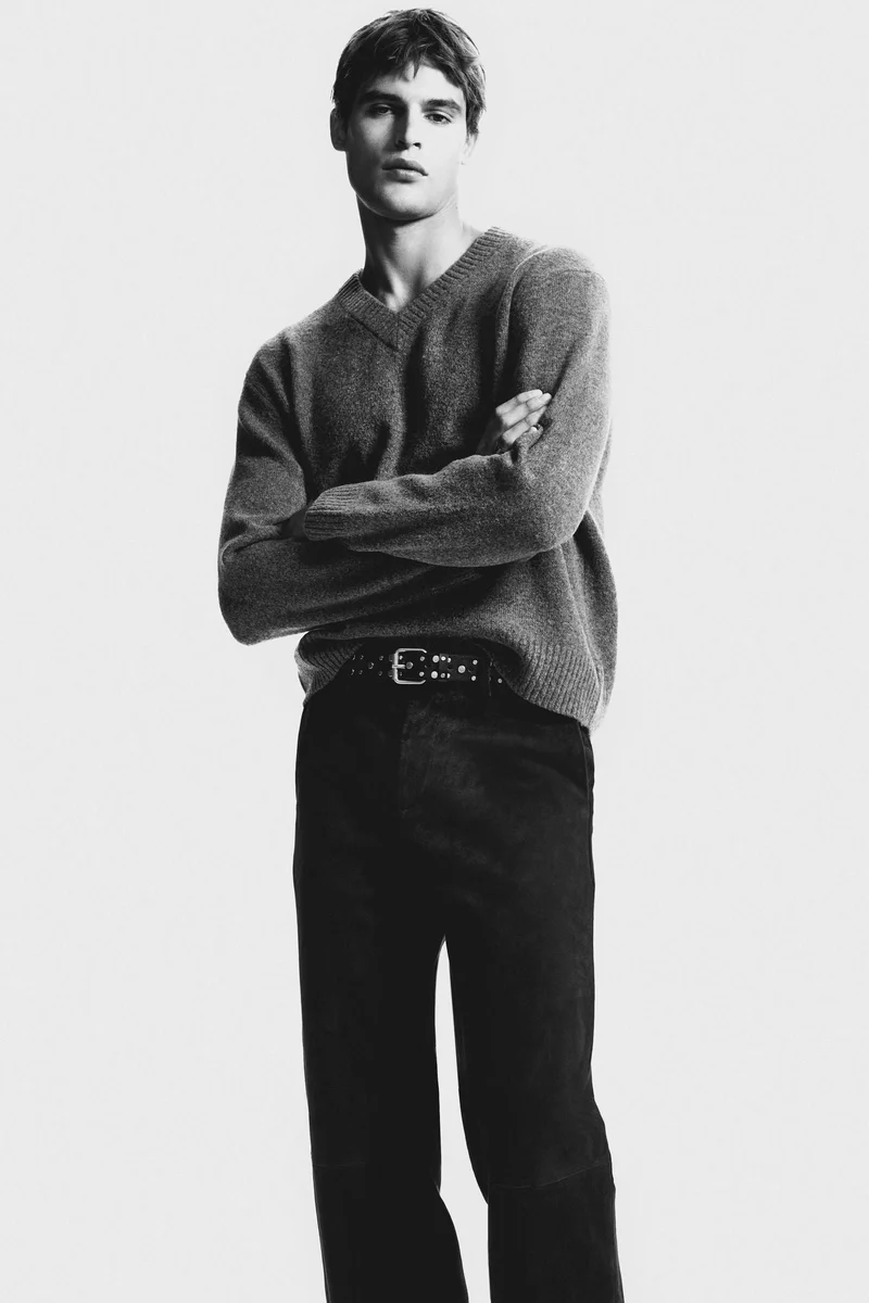 H&M Relaxed Fit Suede trousers