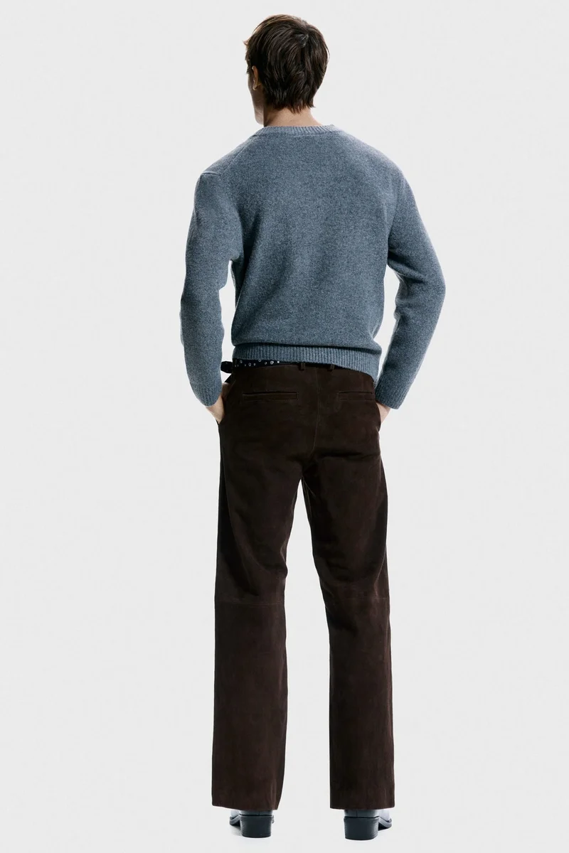 H&M  Relaxed Fit Suede trousers for Men | Best Price UAE