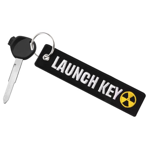JAGASOL Motorcycle Keychain Tag, Key Ring for Scooters, ATV, UTV, Cars, Backpacks, Trucks, Sportbikes, Dirt Bike, Gifts, Funny Key Chain Lanyard for Men and Women [Launch Key] - Image 1