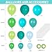 RUBFAC 129pcs Blue Green Balloons Different Sizes 18 12 10 5 Inch for Garland Arch Green Blue Balloons for Birthday Baby Shower Gender Reveal Wedding Party Decoration - Image 4