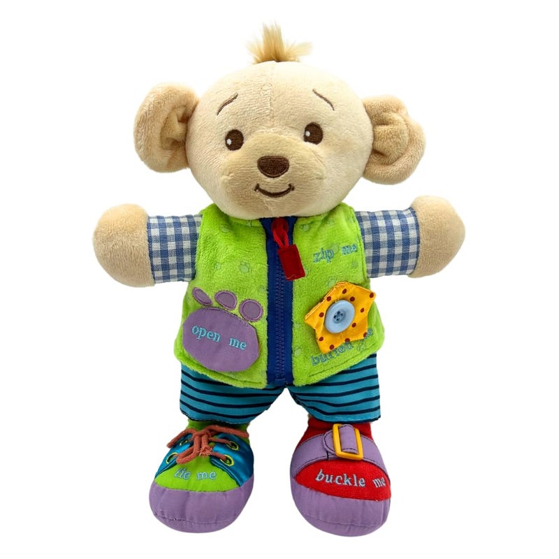 Genius Baby Toys Genius Baby Toys Learn to Dress Doll Educational Baby Toy Sensory Buckle Toy 11 Tall Fine Motor Skills Perfect Size for Small Hands Great for ASD or Fidget Toy